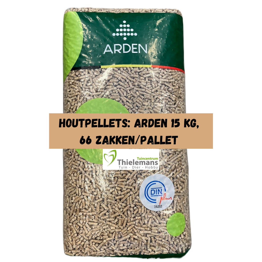 Afbeelding van Houtpellets: Arden 15 kg; 66 zakken/pallet