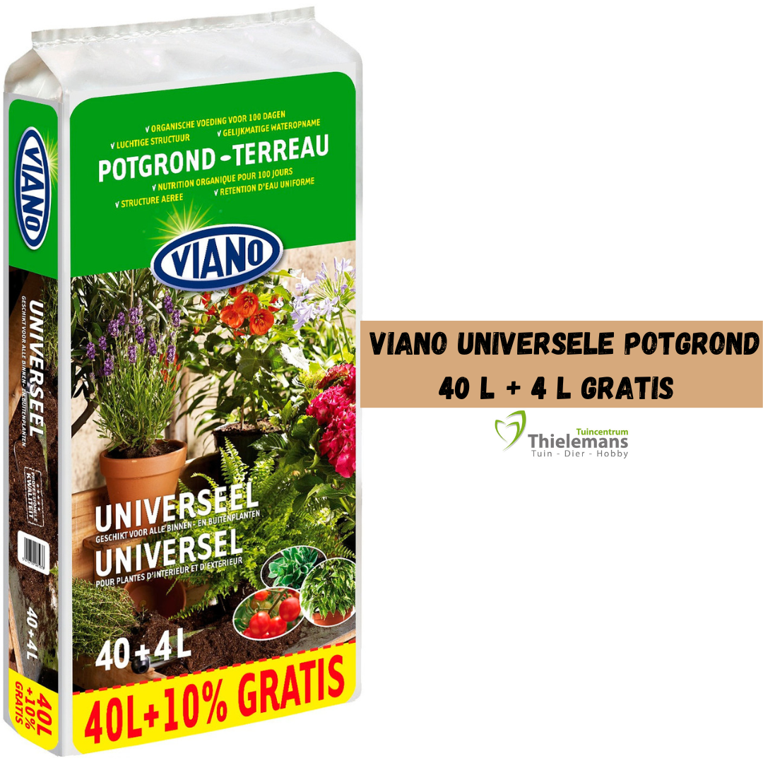 Afbeelding van Viano Potgrond universeel 40 L + 4 L gratis